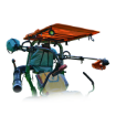 Foldable CANOPY KIT for ROPS System Orange	