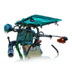 Foldable CANOPY KIT for ROPS System Teal	